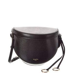 Alaia Hip Leather Shoulder Bag, Black